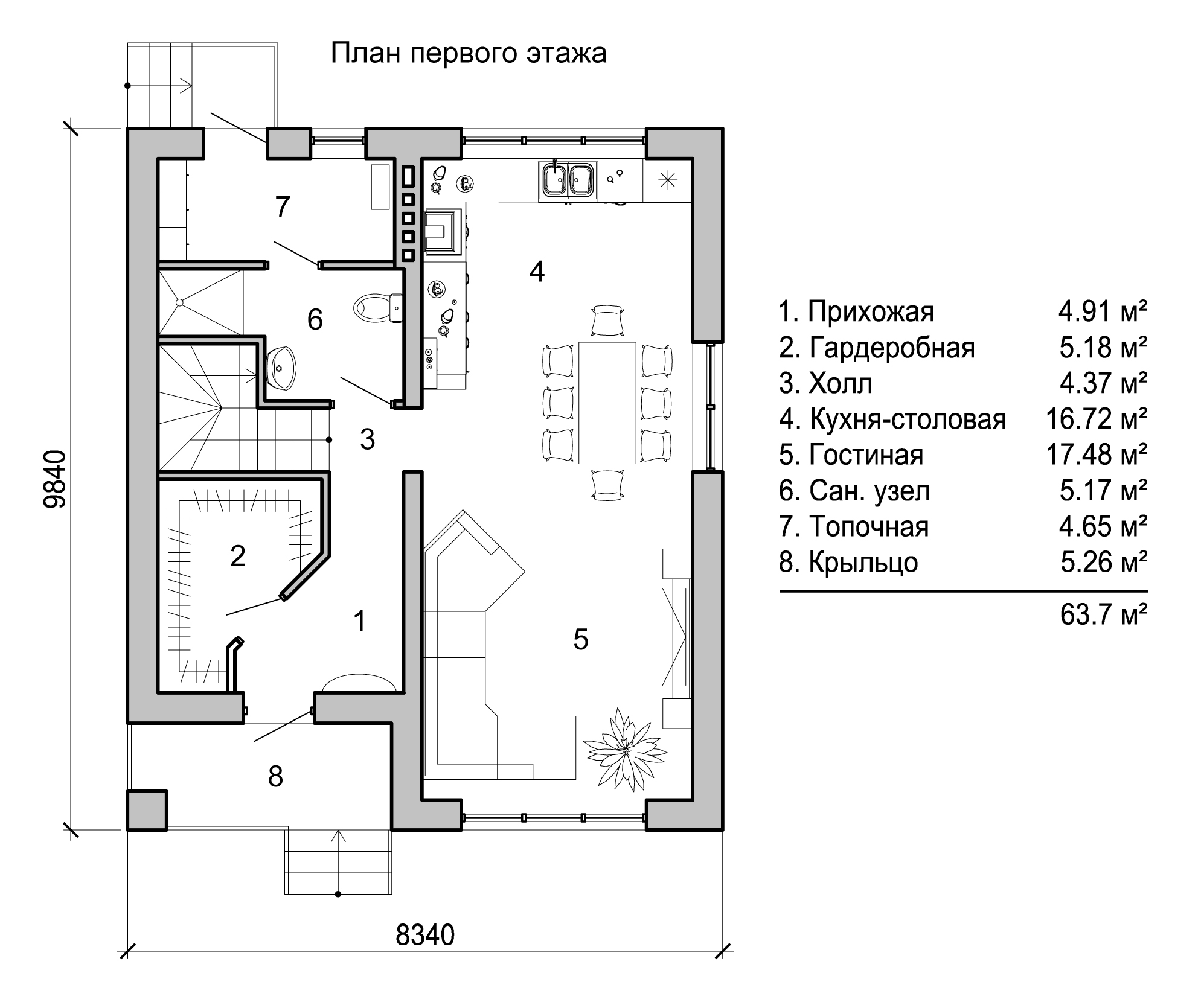 Проект дома «СОФТ 39» в Ижевске. Каталог проектов: цена, фото, описание